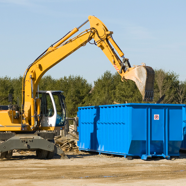 can i choose the location where the residential dumpster will be placed in Knox Dale Pennsylvania